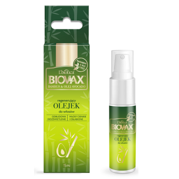 BIOVAX BAMBUS & OLEJ AVOCADO olejek regenerujący do włosów 15 ml