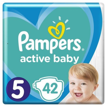 PAMPERS ACTIVE BABY (rozmiar 5) 42 pieluszki