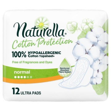 NATURELLA Cotton Normal podpaski 12 sztuk