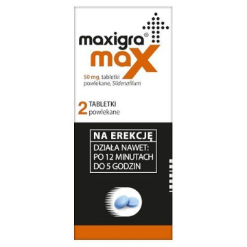 MAXIGRA MAX 50 mg 2 tabletki