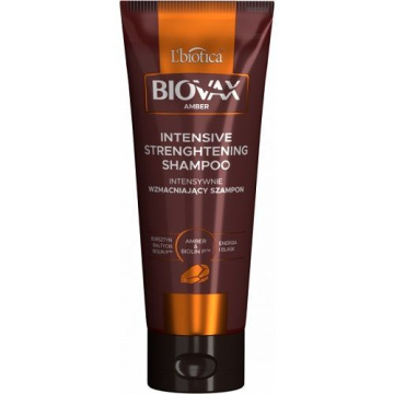 BIOVAX AMBER Wzmacniający szampon bursztyn & biolin 150 ml
