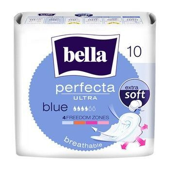 Bella Perfecta Ultra Blue, ultracienkie podpaski, bezzapachowe, 10 sztuk