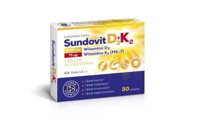 SundovitD3+K2, 30 tabletek