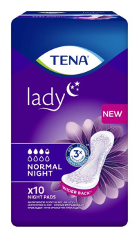 TENA Lady, podpaski urologiczne, Normal Night, 10 sztuk