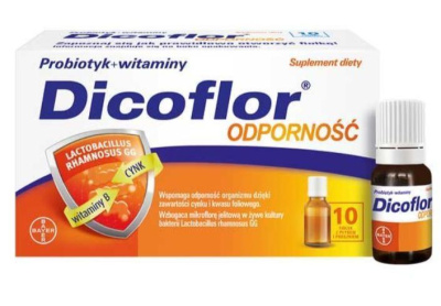 Dicoflor Odporność, dla dzieci od 3 roku i dorosłych, 10 ml x 10 fiolek