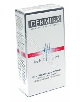 Dermika Meritum krem regenerująco-odżywczy pod oczy i na powieki z prekursorami ceramidów 15 ml