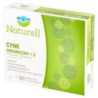 Naturell Cynk organiczny + C 60 tabletek do ssania