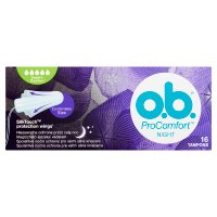 O.B.ProComfort Night Super Plus komfortowe tampony 6op. x 16szt (5+1 gratis)