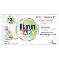 Bioaron Baby 12m+ DHA i witamina D, 30 kapsułek twist off