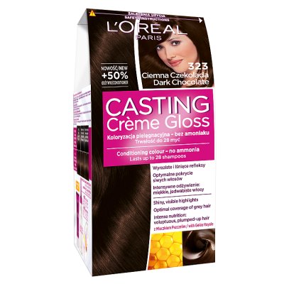 Casting Creme Gloss Krem koloryzujący nr 323 Ciemna Czekolada