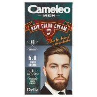 Delia Cosmetics Cameleo Men Krem koloryzujący do włosów,brody i wąsów nr 5.0 Light Brown  1op.