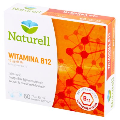 Naturell Witamina B-12 60 tabletek do ssania