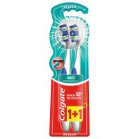 Colgate Szczoteczka 360° Whole Mouth Clean Średnia 1+1 gratis