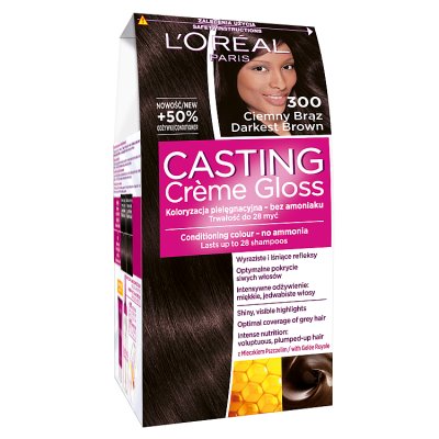 Casting Creme Gloss Krem koloryzujący nr 300 Ciemny Brąz