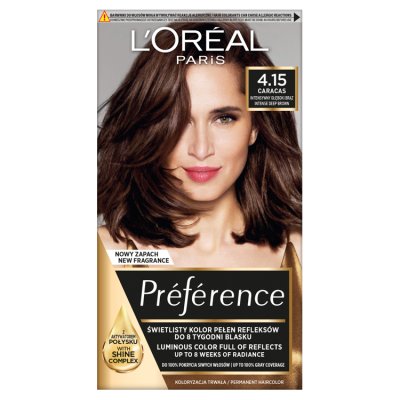 Loreal Farba Recital Preference M1 Cracas 4.15 Głęboki Kasztan