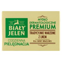 BIAŁY JELEŃ Mydło z lnem Premium kartonik, 100 g