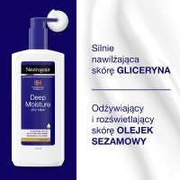 Neutrogena Formuła Norweska Głęboko nawilżająca kremowa emulsja do ciała z olejkiem sezamowym  400ml