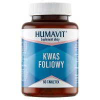 HUMAVIT KWAS FOLIOWY B6, B12, E 60 tabletek