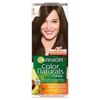 Garnier Color Naturals Krem koloryzujący nr 4 Brąz 1op