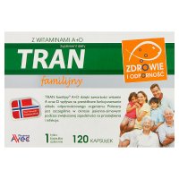 TRAN FAMILIJNY A+D 120 kapsułek