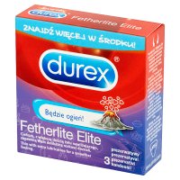 Durex prezerwatywy Fetherlite Elite Emoji 3 szt ultracienkie emotki