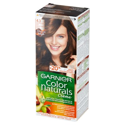 Garnier Color Naturals Krem koloryzujący nr 4.3 Złoty Brąz 1op