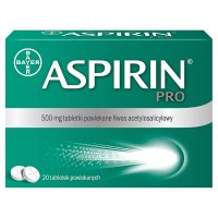 Aspirin BAYER PRO 500 mg, 20 tabletek