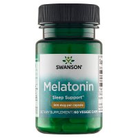 Swanson Melatonina 500 µg   60 kapsułek