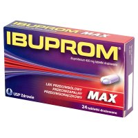 Ibuprom MAX 400 mg , 24 tabletki