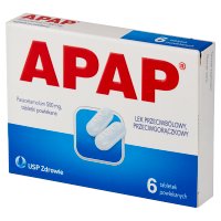 APAP tabl. 500mg   6szt. TABL. 0,5 G 6 TAB