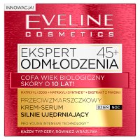 Eveline Expert Odmłodzenia - przeciwzmarszczkowy krem-serum silnie ujędrniający na dzień i na noc 45+ 50 ml