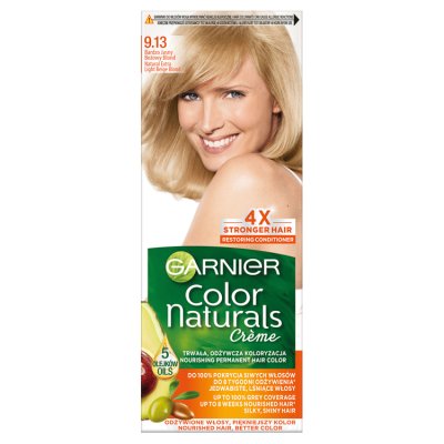 Garnier Color Naturals Krem koloryzujący nr 9.13 Bardzo Jasny Beżowy Blond 1op