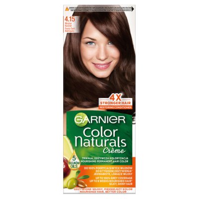 Garnier Color Naturals Krem koloryzujący nr 4.15 Mroźny Kasztan 1op