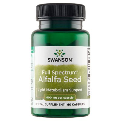 SWANSON FULL SPECTRUM ALFALFA SEED 400 mg 60 kapsułek