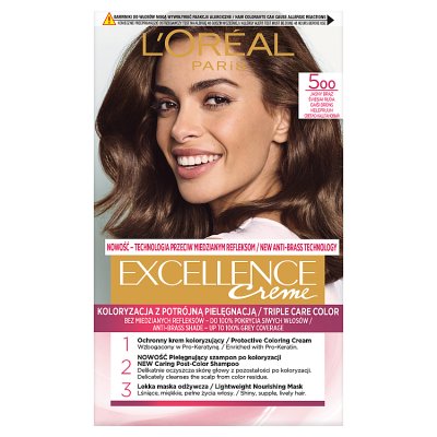 Loreal Excellence Creme Krem koloryzujący 5 jasny brąz