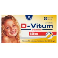D-VITUM witamina D  800 j.m. 30 kapsułek twist-off