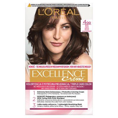 Loreal Excellence Creme Krem koloryzujący 4 brąz