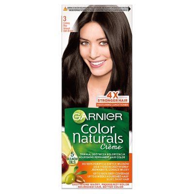 Garnier Color Naturals Krem koloryzujący nr 3 Ciemny Brąz 1op