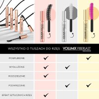 Eveline Maskara Volumix Fiberlast pogrubiająca (złota)  11ml