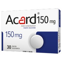 Acard 150 mg 30 tabletek dojelitowych